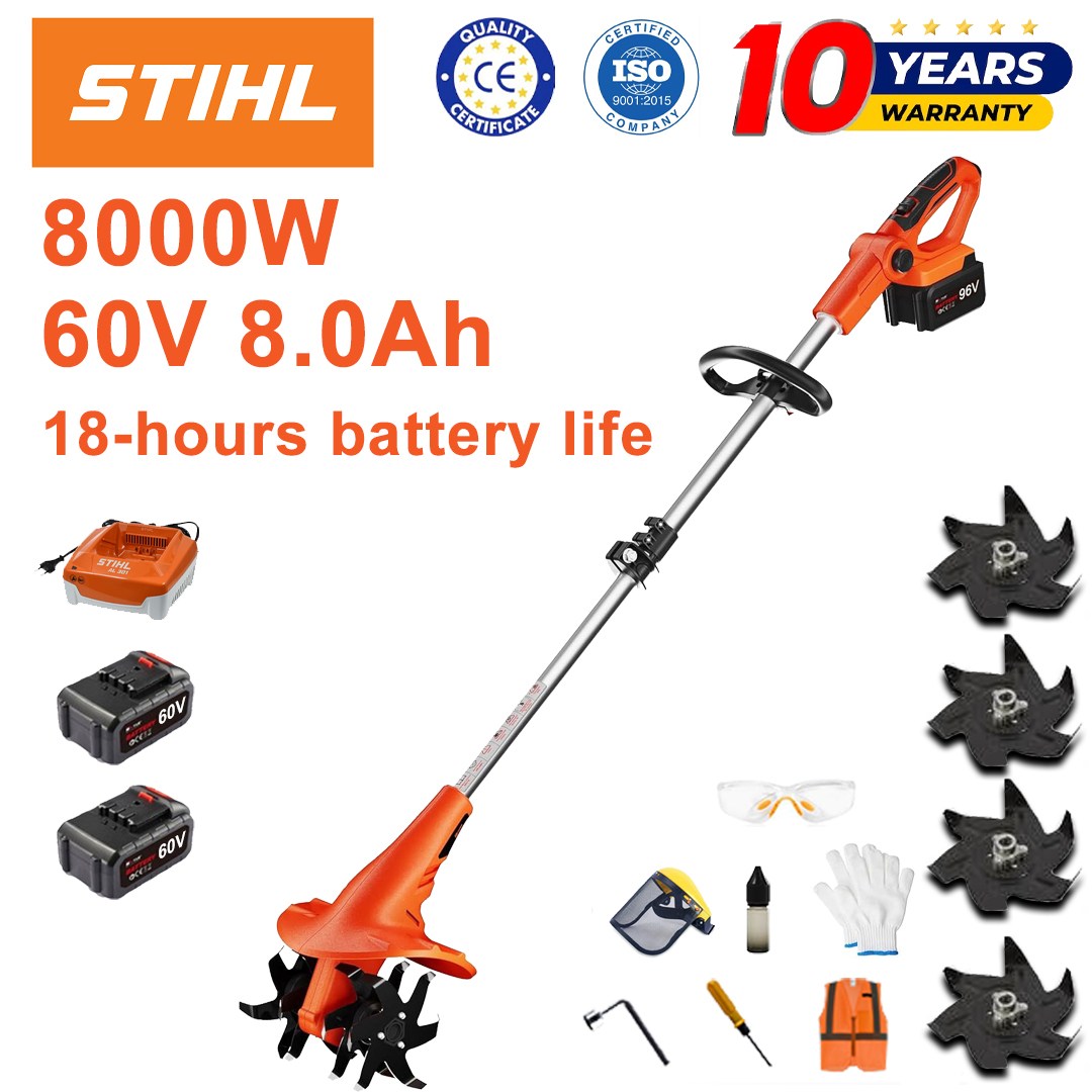 (Durata de viață a bateriei 18 ore) Plug de 8000W + baterie litiu 60V 8.0Ah * 2 + încărcător rapid * 1 + lamă plug * 4 + diverse accesorii